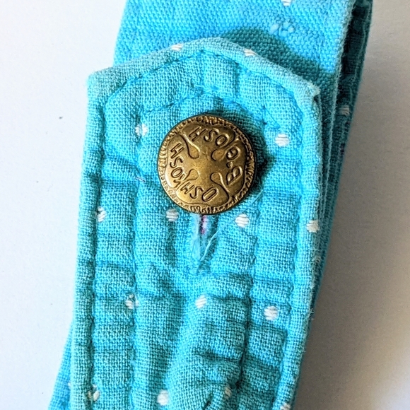 Vintage Oshkosh b'gosh Baby Overall romper Flower Cloth 12 months Made In USA - Picture 3 of 10